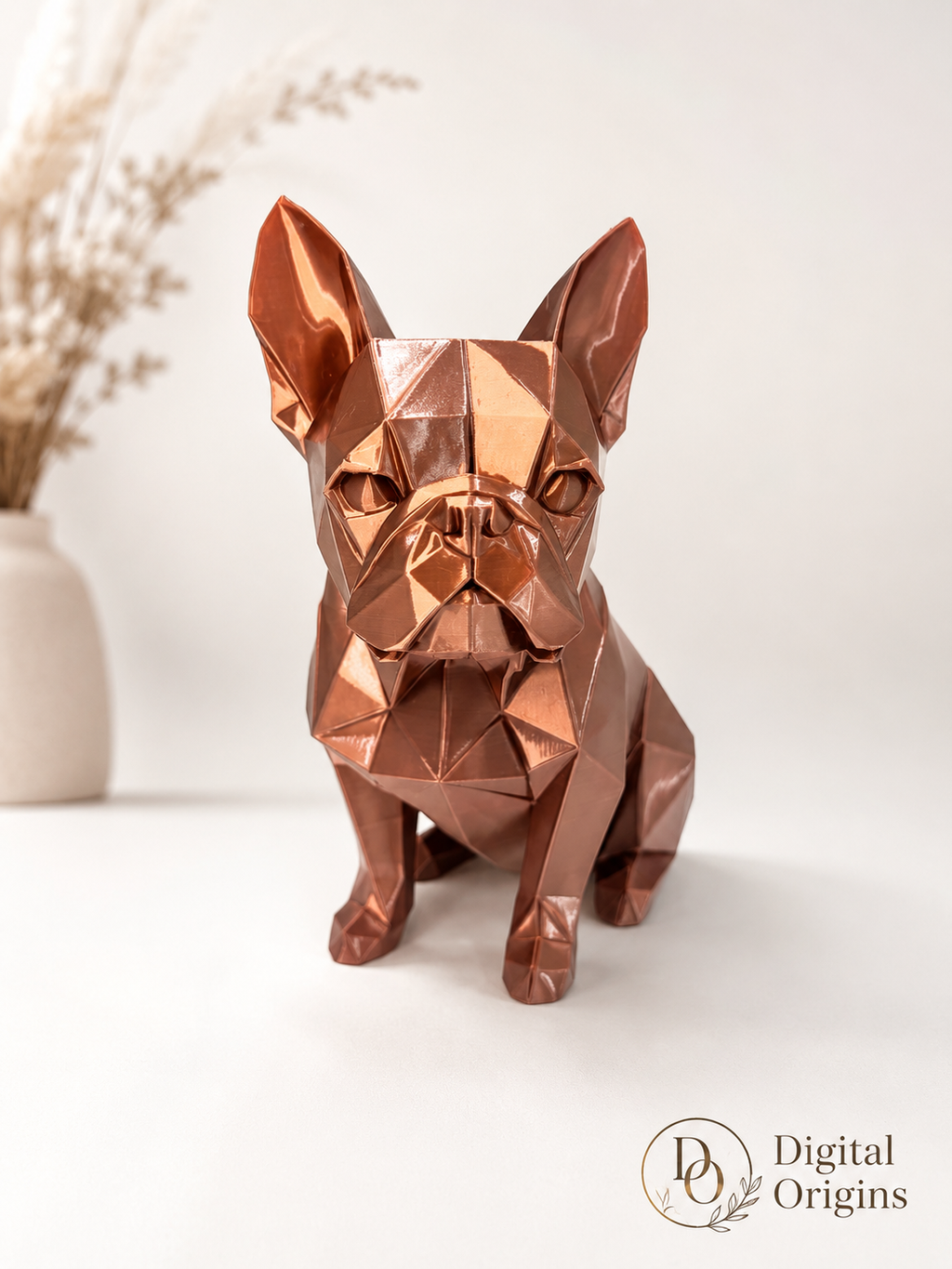 French Bulldog Origami Style Figurine – Personalized Dog Sculpture