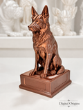 German Shepherd Figurine, Personalized Dog Statue
