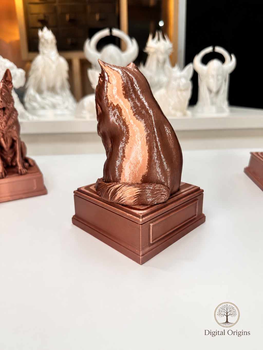 Persian Cat Realistic Figurine