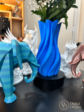 Sculpted Flow Vase – Modern Twisted Decorative Flower Vase