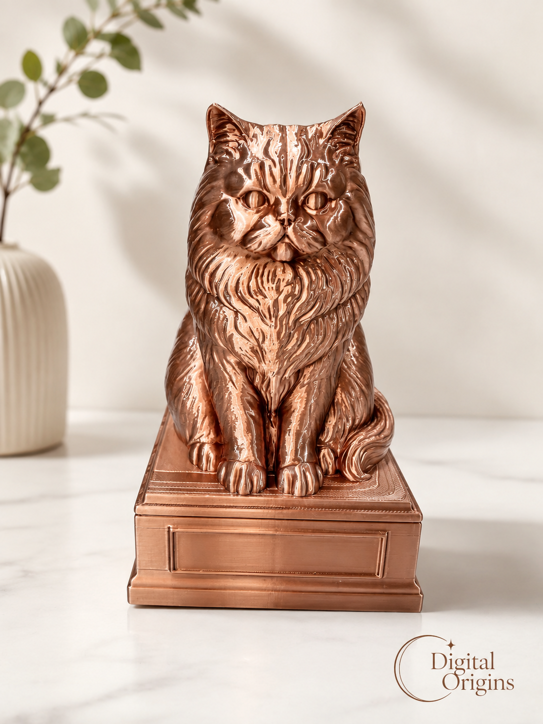 Persian Cat Realistic Figurine