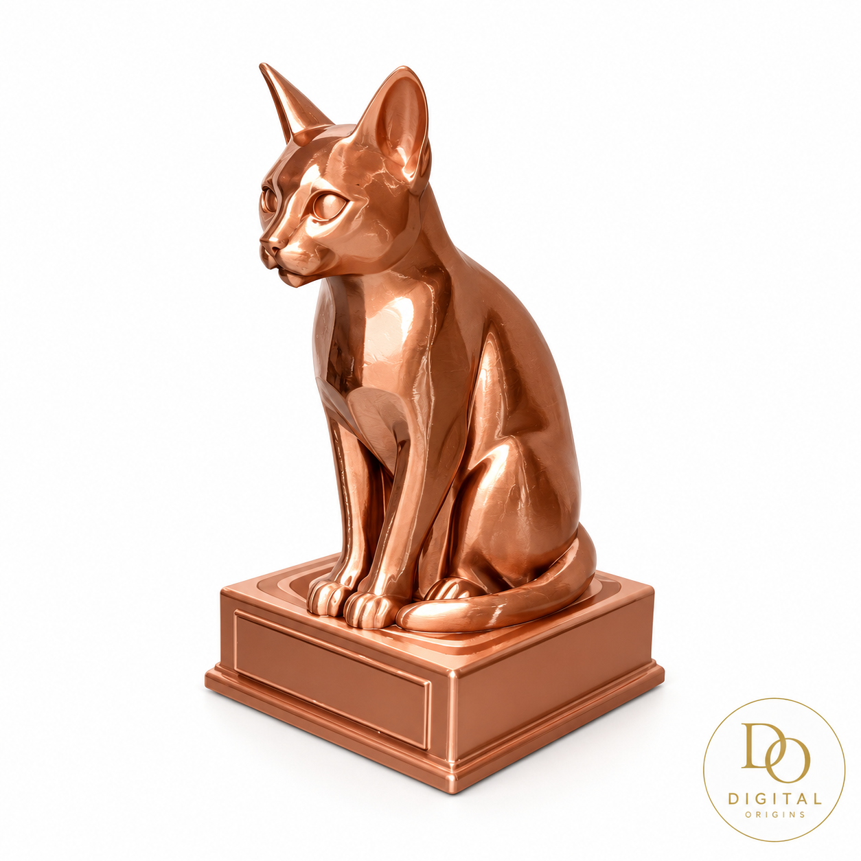 Russian Blue Cat Statue – Personalized Cat Memorial & Custom Pet Gift