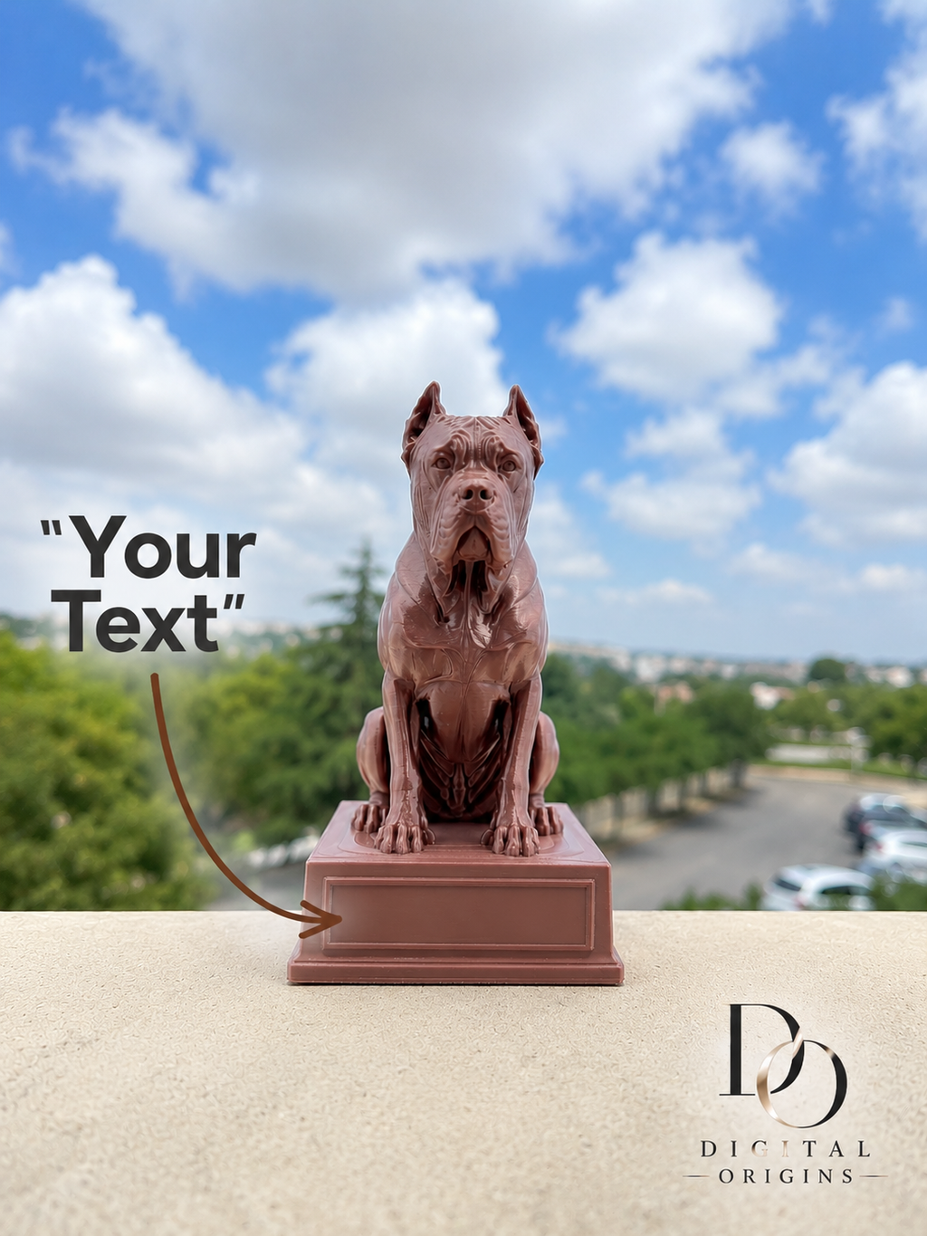 Cane Corso Personalized Dog Statue – Custom Pet Decor & Memorial Gift