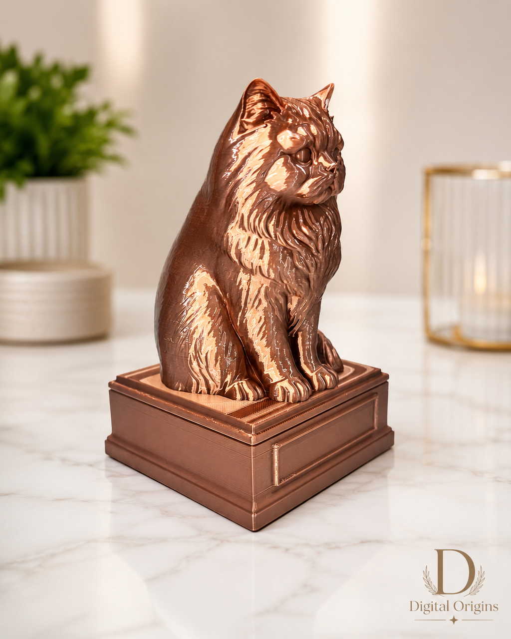 Persian Cat Realistic Figurine
