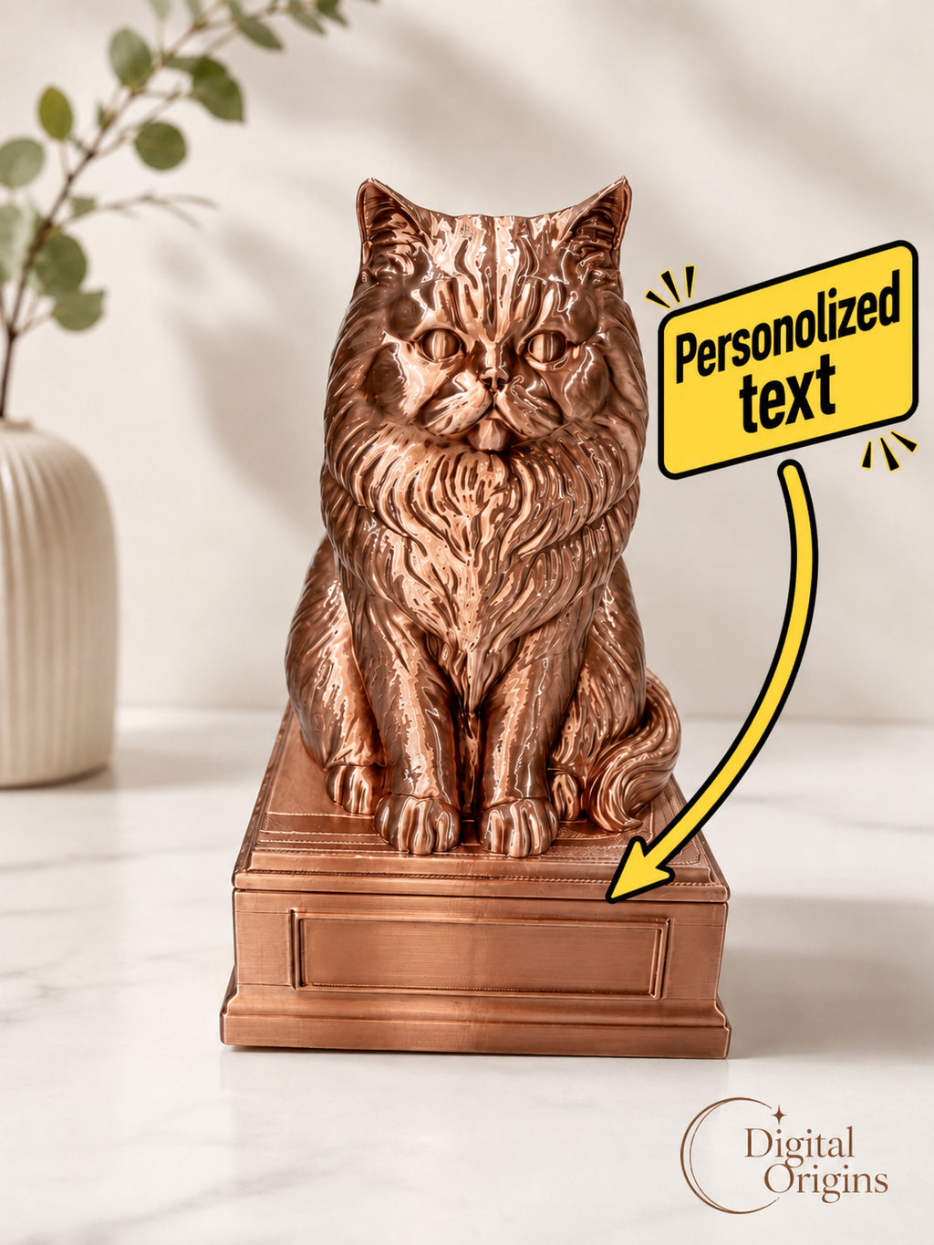 Persian Cat Realistic Figurine