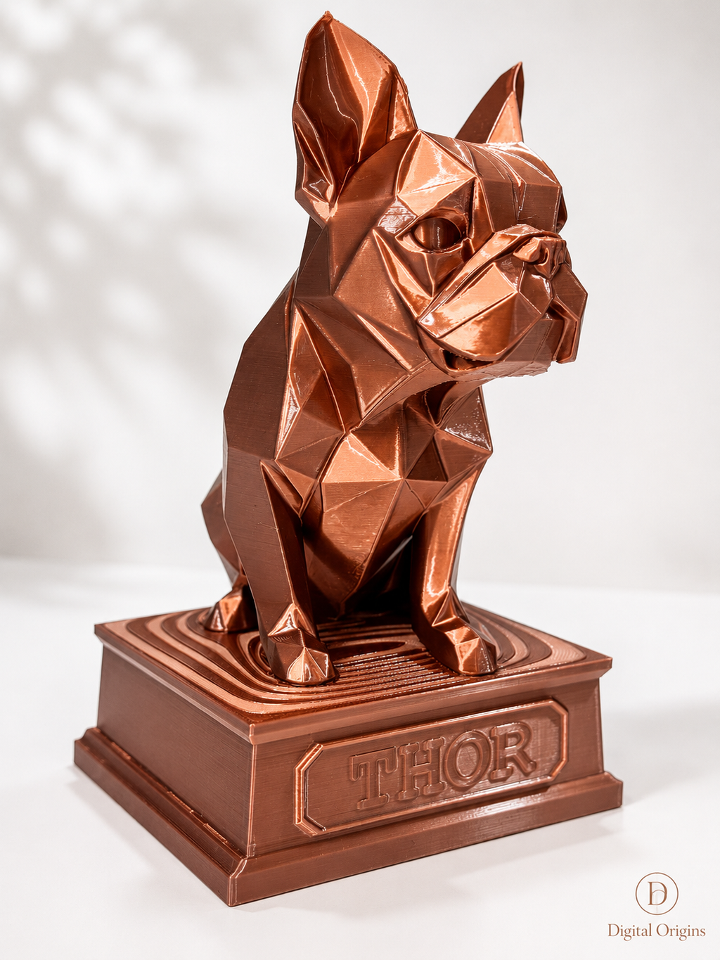 French Bulldog Origami Style Figurine – Personalized Dog Sculpture