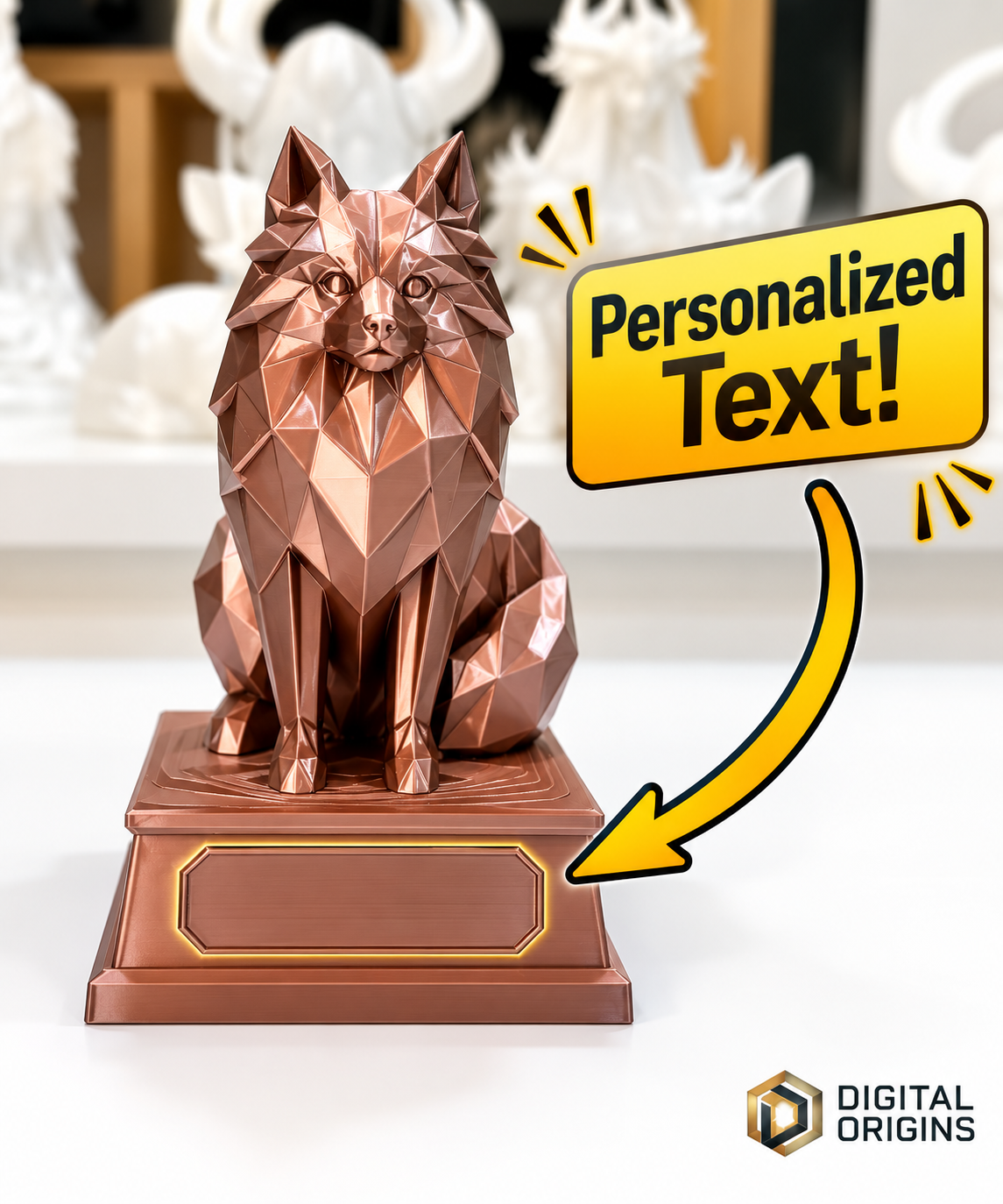 Pomeranian Figurine – Personalized Dog Statue