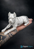 Cane Corso Lying Sculpture – Modern Dog Figure / Home Decor