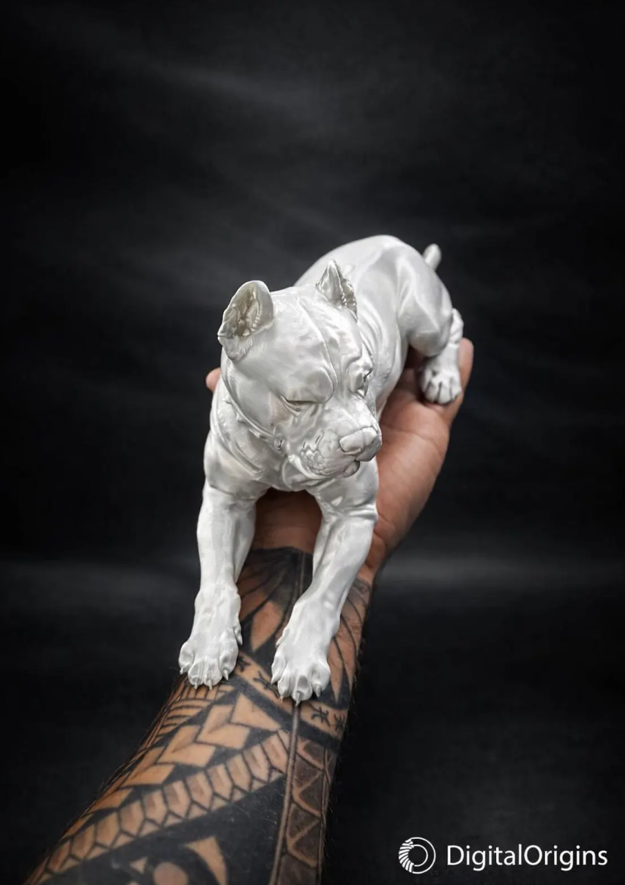 Cane Corso Lying Sculpture – Modern Dog Figure / Home Decor